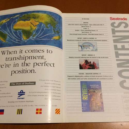 Seatrade Monthly Review October 1992 like new