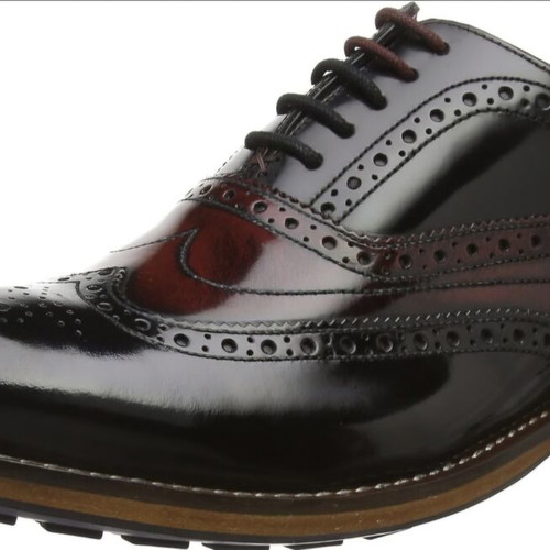 Ted Baker Krelly men's shoes like new, burgundy and black leather, size 43