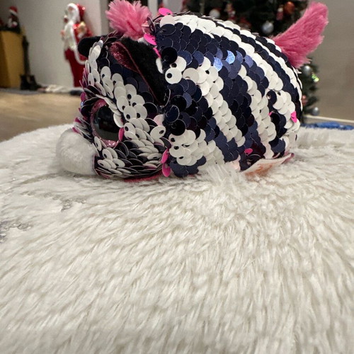 TY plush Beanie Boos Sequin the Zebra 4.5 cm like new