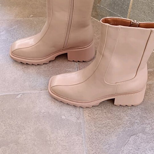 Women's beige ankle boots new, size 41