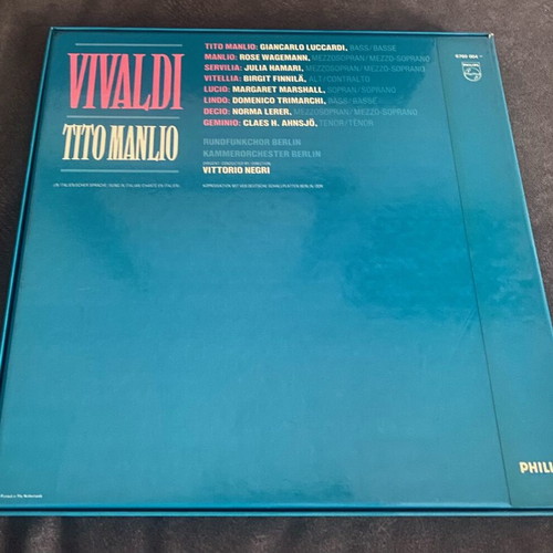 Vivaldi Tito Manlio 4-LP vinyl like new, classical