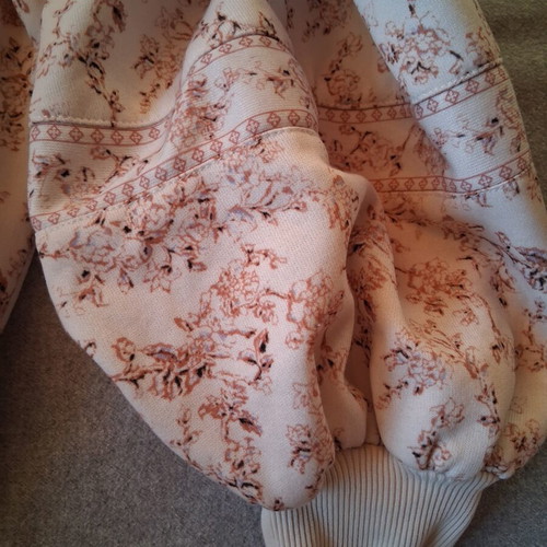 Winter women's set used, beige and brown, fleece lined