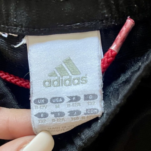 Adidas shorts like new, size 11-12 years, black and white