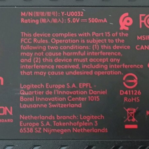 Keys for Logitech G413 keyboard used, black illuminated