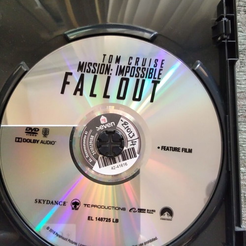 Mission Impossible Fallout DVD with Greek subtitles