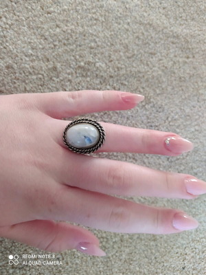 Δάχτυλιδι μεταχειρισμένο με πέτρα και ατσάλι