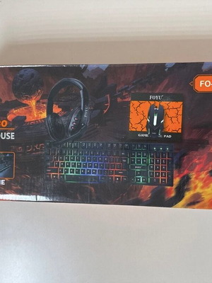 Gaming set combo 4 in 1 σφραγισμένο, πληκτρολόγιο, ποντίκι, ακουστικά, mouse pad
