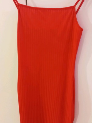 Shein midi dress red like new