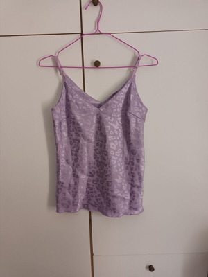 Blouse lilac camisole with adjustable straps like new