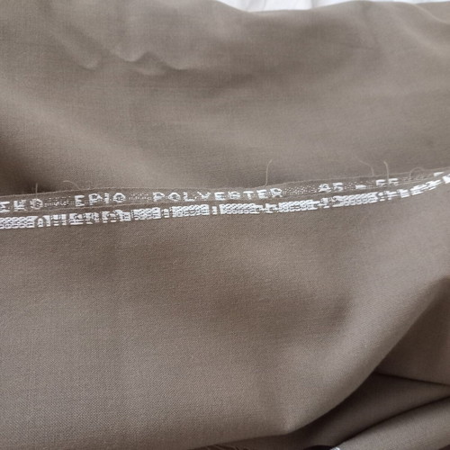 Fabric beige and chocolate, like new, 1.5m width, 3m length