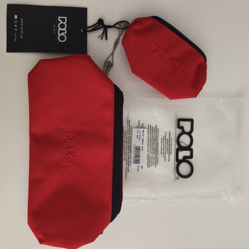 Polo school pencil case and wallet set new, durable fabric