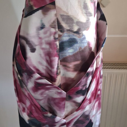 Karen Millen Silk Dress Like New, Multicolor, Size XL