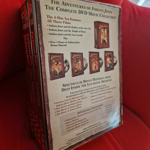 The Adventures of Indiana Jones DVD new, subtitles, zone 1 USA