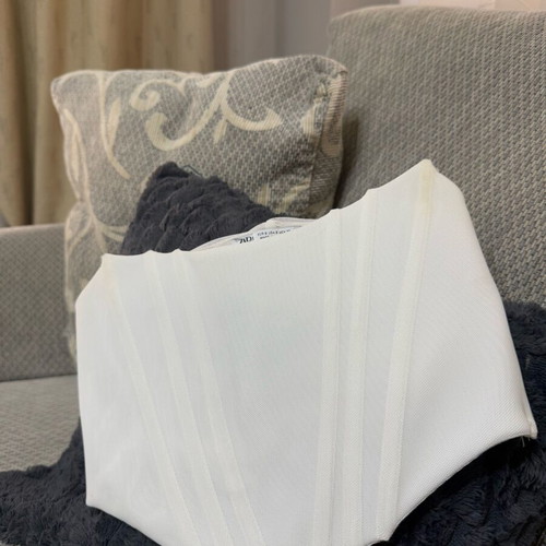 White strapless top Zara used, size S