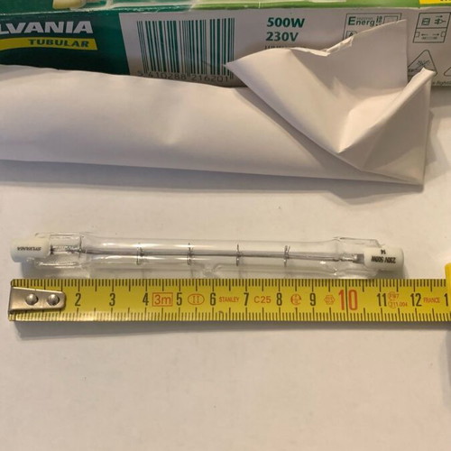 Halogen bulbs 500W 230V, pack of 2, like new