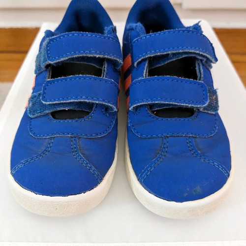 Adidas athletic shoes used size 26 blue