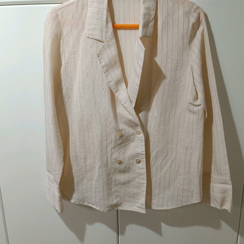MNG Wrap Shirt Like New, Beige, Size S