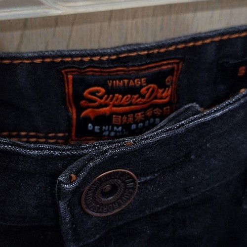 Superdry Black Skinny Jeans like new, size M