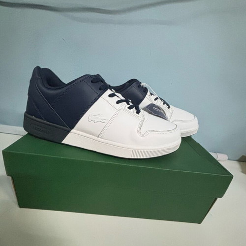 Lacoste men's sneakers new, white and blue, size 44