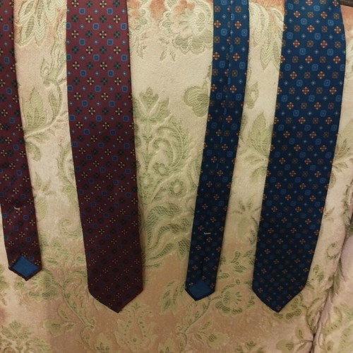 Granqvist silk ties pack of 2 handmade in Italy, like new