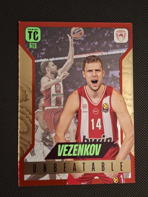 Vezenkov Olympiacos Panini Euroleague 2025-26 card brand new