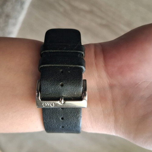 D&G women's watch used with black leather strap