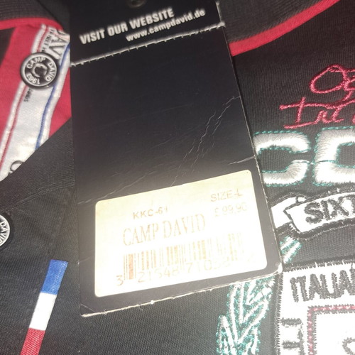 Camp David Australia men's polo shirt new, size L