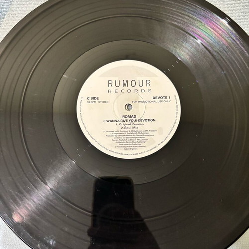Nomad (I Wanna Give You) Devotion vinyl used, electronic