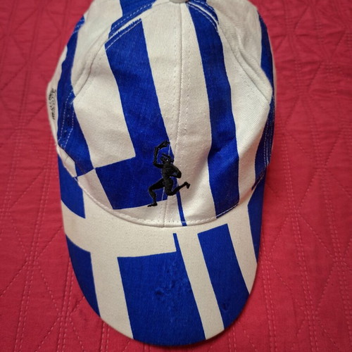 Hellas Cap one size 100% cotton like new, blue
