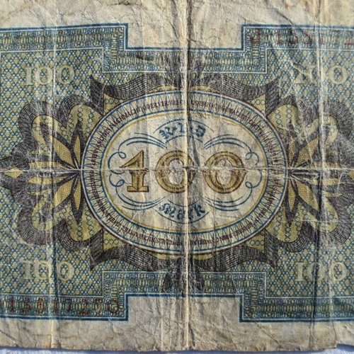 Reichsbanknote 100 Mark 1920 used