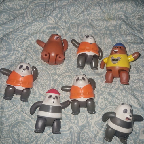We Bare Bears Panda figures McDonald's Happy Meal toys