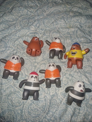 We Bare Bears Panda figures McDonald's Happy Meal toys