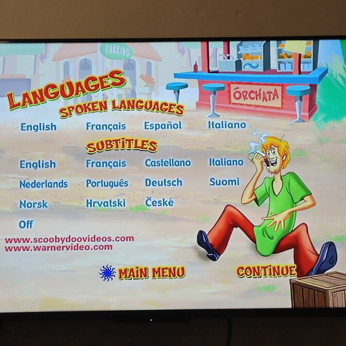 Scooby Doo and the Monster of Mexico DVD used with subtitles