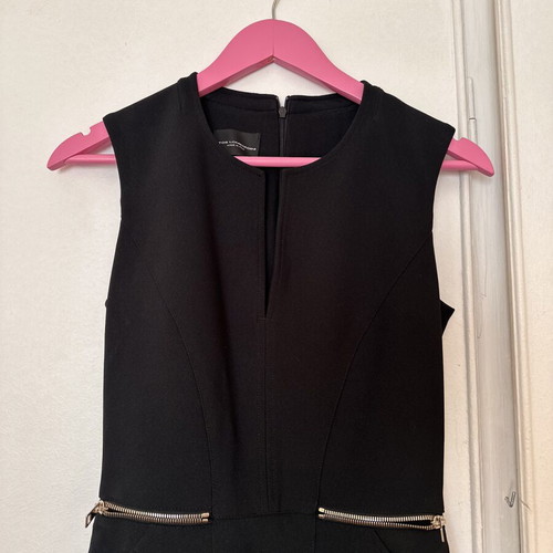 Atos Lombardini midi dress like new, black with gold details
