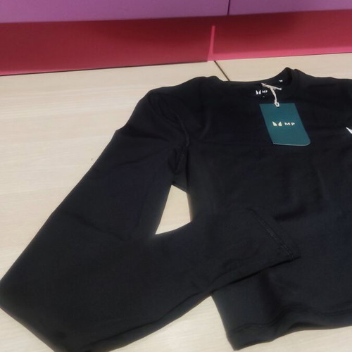 MyProtein MP Women's Training Body Fit Long Sleeve Crop T-Shirt new, size Small, black