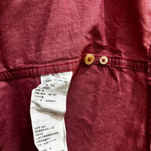 Abercrombie cotton shirt like new, size M, red