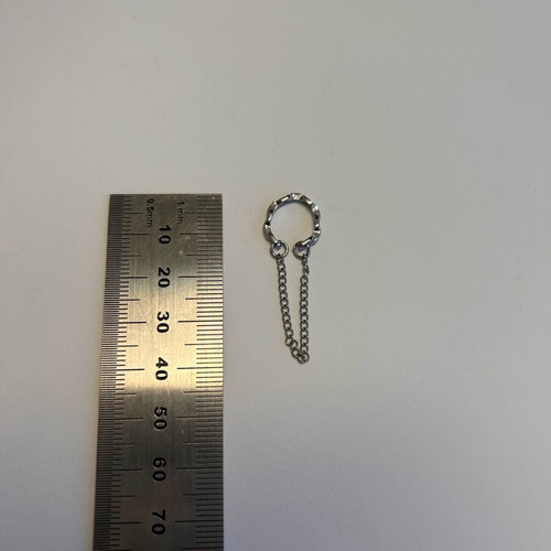Silver Ear Cuff Chain Earring new, silver minimal style
