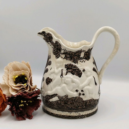 Vintage wine pitcher used, 1940s, Mullbär Mulberry Uppsala Ekeby Gefle