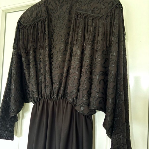 Women's black maxi dress new, size Medium-Large