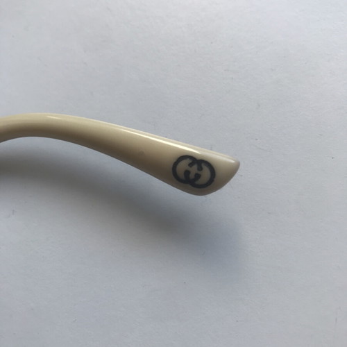 Gucci vintage sunglasses used, beige and brown with defect