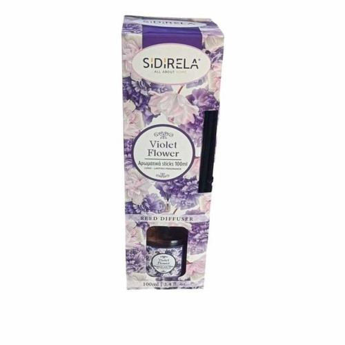 Aromatic diffuser with sticks Violet Flower 100ml Sidirela new