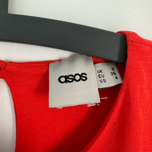 Mini sleeveless dress Asos like new, red