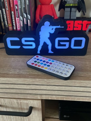 Rgb LED CS GO light with Counter Strike logo new