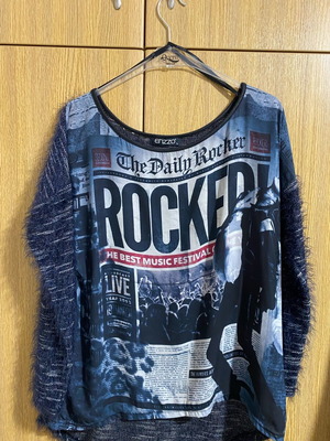 Women's blouse used, size Large, blue