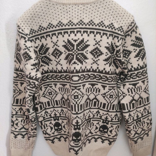 Wool knitted sweater Zara like new, size Large, beige