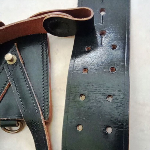 Sam Browne Beewyse London 34" Military Officer Belt Set