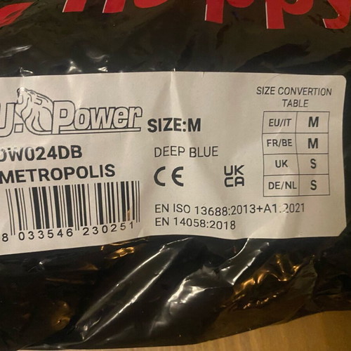 U.Power work jacket with hood new, dark blue, size M