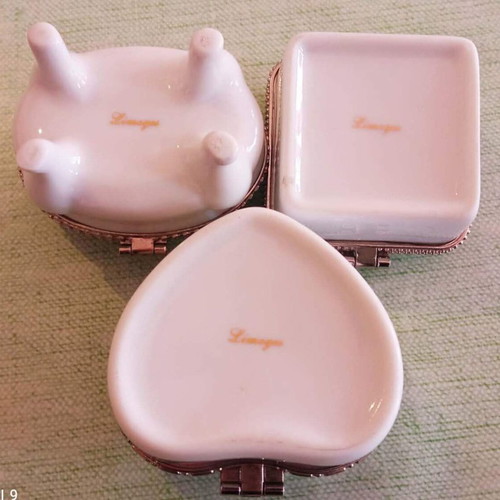 Limoges 3 μικρές μπιζουτιέρες vintage δεκαετίας 1970 σαν καινούργιο