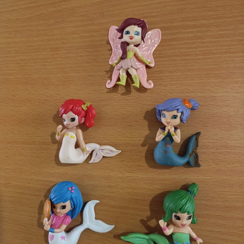 Magiki mermaids and fairy figures set used