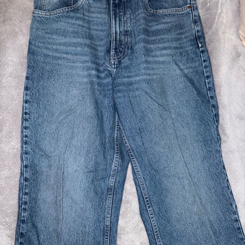 Τζην straight fit αφόρετο, μέγεθος 38, μπλε Zara